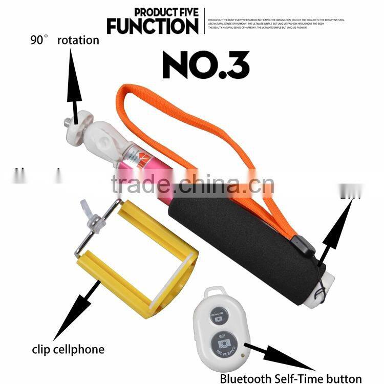Bluetooth Monopod,colorful wireless monopod bluetooth selfie stick,Handheld Monopod Selfie Stick