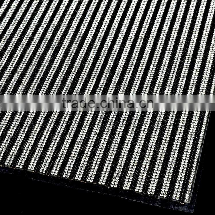 Bling Bling 24X40cm Hot Fix Rhinestone Mesh Trimming, Hot-fix Strass Stone Mesh Trimms in Bulk