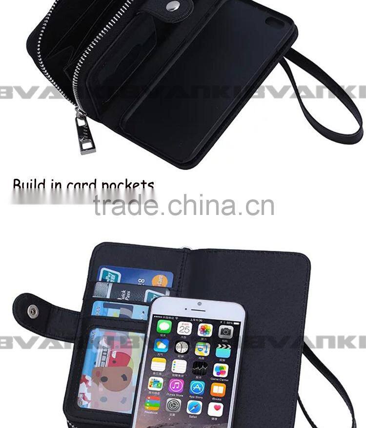 Fancy Mobile Accessories Cell Phone Credit Card Holder For iPhone 6 Case Leather,Genuine Leather For iPhone 6 Case Plug-in Cover