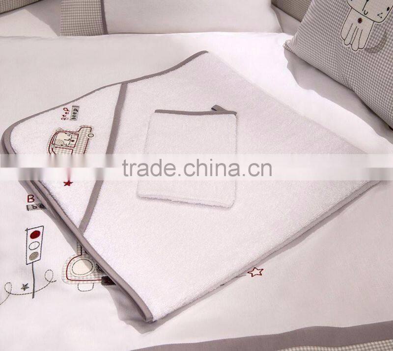 100% Organic Cotton Cartton Hooded Towel Baby