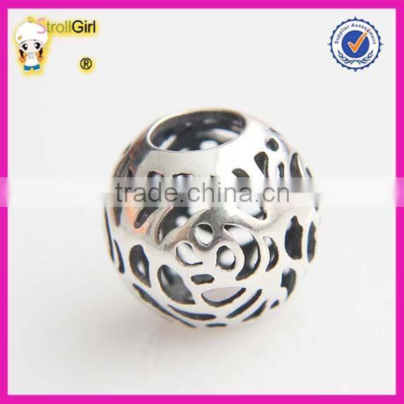 Hot Sale Sterling Silver 925 Cat Love Fish Charm Beads Large Hole Beads
