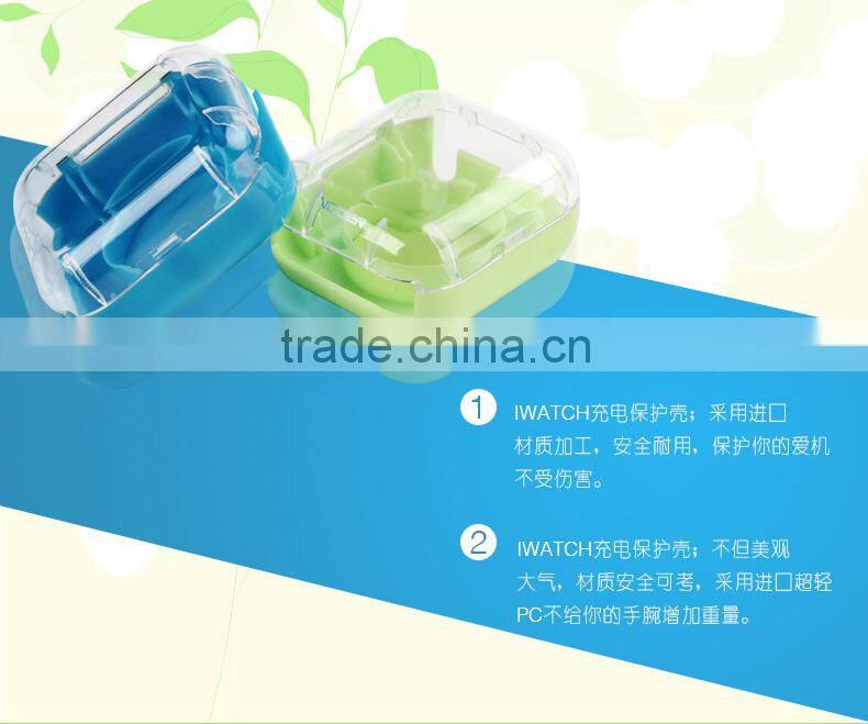 Clear Cover Case Protecter PC Charging Protecter film for Apple Watch For iwatch 38mm 42mm MT-4328