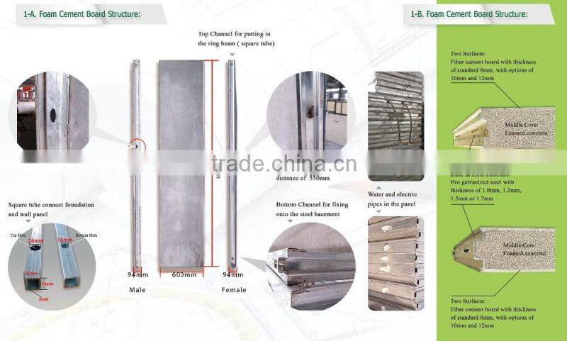 easy assemble fast installing prefabricated house two layer office project