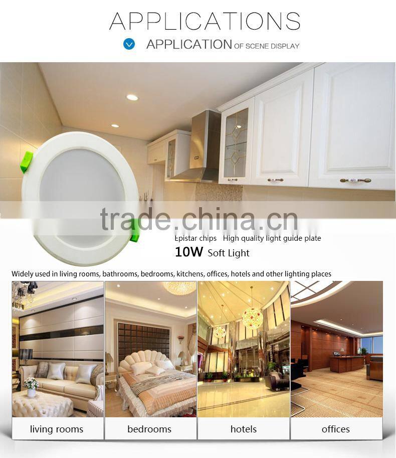 2016 elegant integrated shape high quality led downlight Wholesale 10W with built-in power supply
