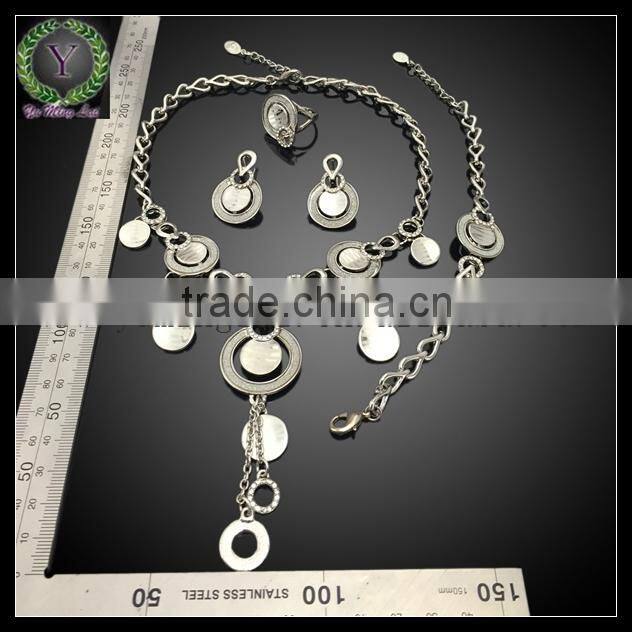 round diamond jewelry set,Round pendant,stainless steel round charm