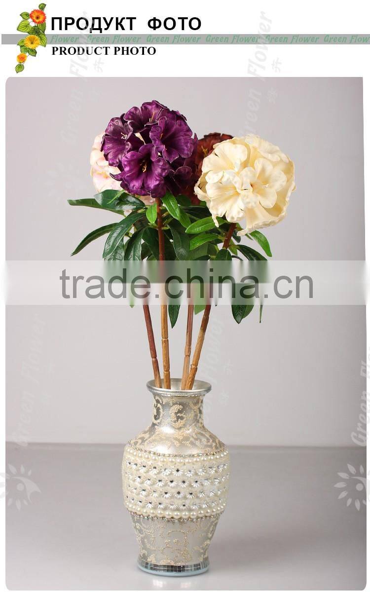 2016 Wholesale Multicolor Latex Artificial Flowers PU Real Touch Large Bouquet Wedding Bridal Decor Display Flower