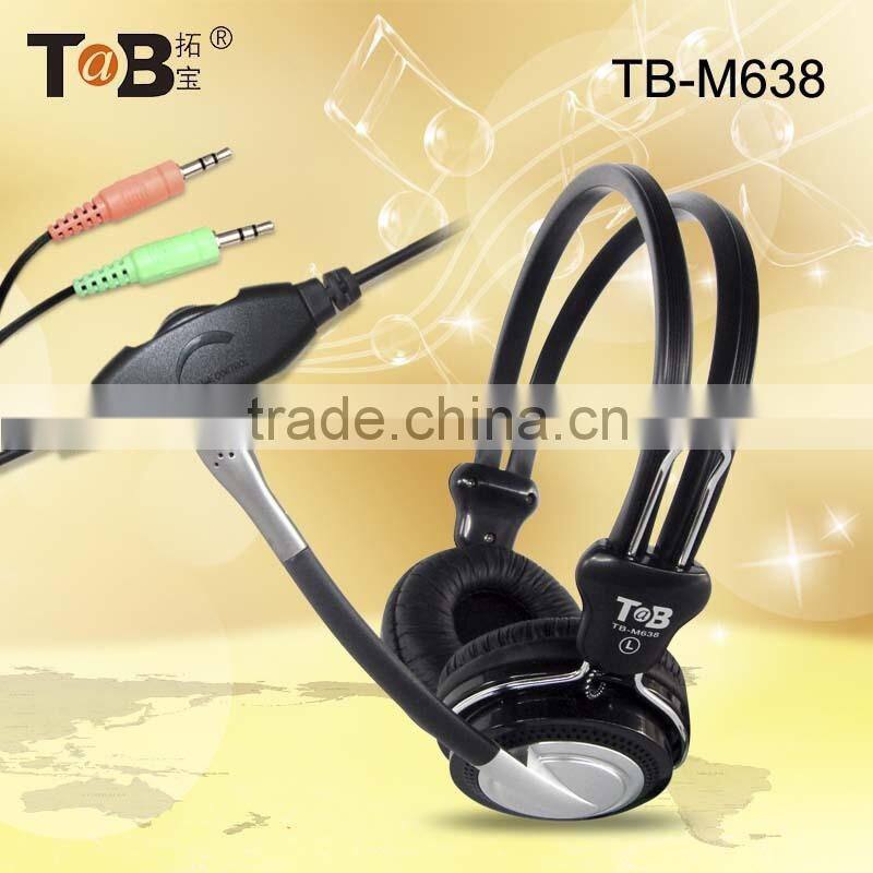 2015 New products computer headphone & earhpone with detachable cable,headphone laptop with mic