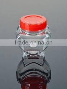 Small plastic pet jar and bottle
