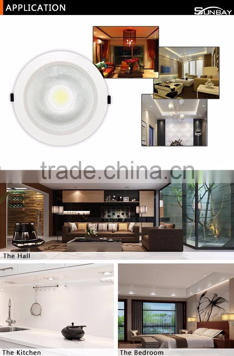High Quality Recessed Led Downlight / Smart Dimmable COB Led Downlight/30w saa led downlight