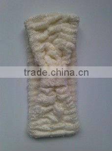Natural Bamboo Terry Cloth Bath Headband