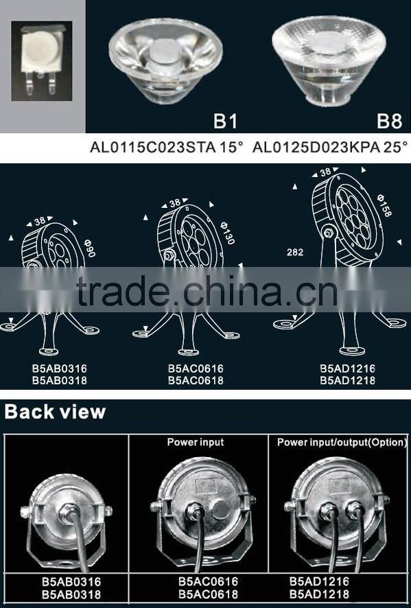 24W stainless steel IP68 LED underwater spot light