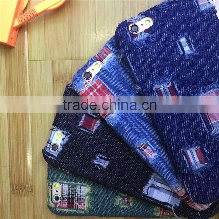 new arrival 2016 luxury cover jeans cases for iphone 6 6 plus phone