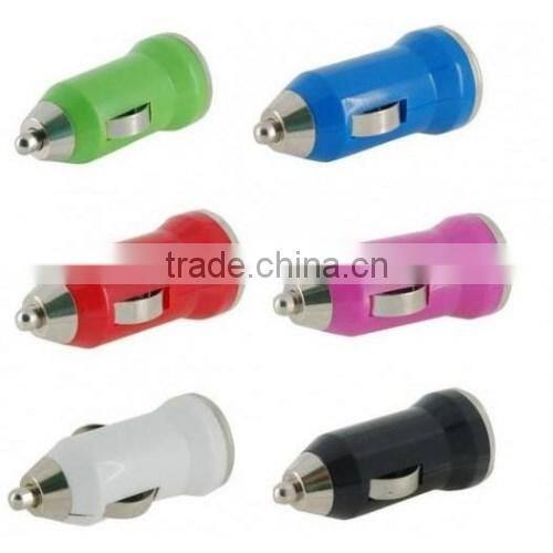 Bullet Style USB Port Promotional Car Charger with 5v 3100mA Output