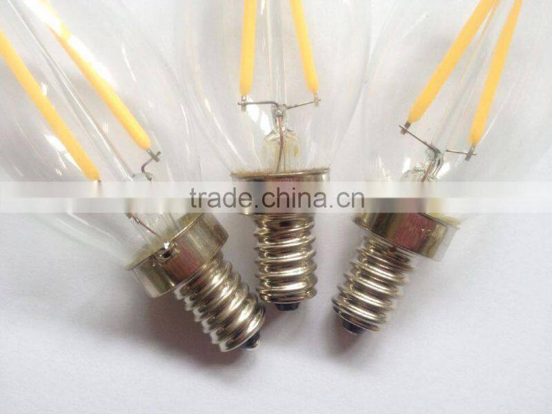 E14 led candle filament bulb lights dinner