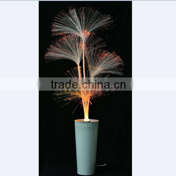 Tall design LED fiber optic light color change light wih big base