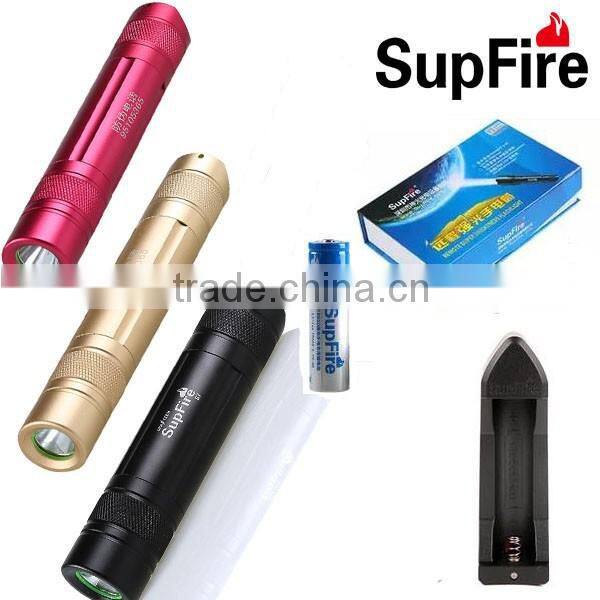 Supfire mini gift led flashlight with 3 colors