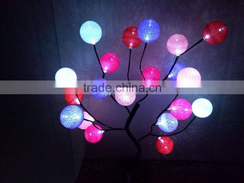 12V 4.5V battery led tree light color changing led magic ball light