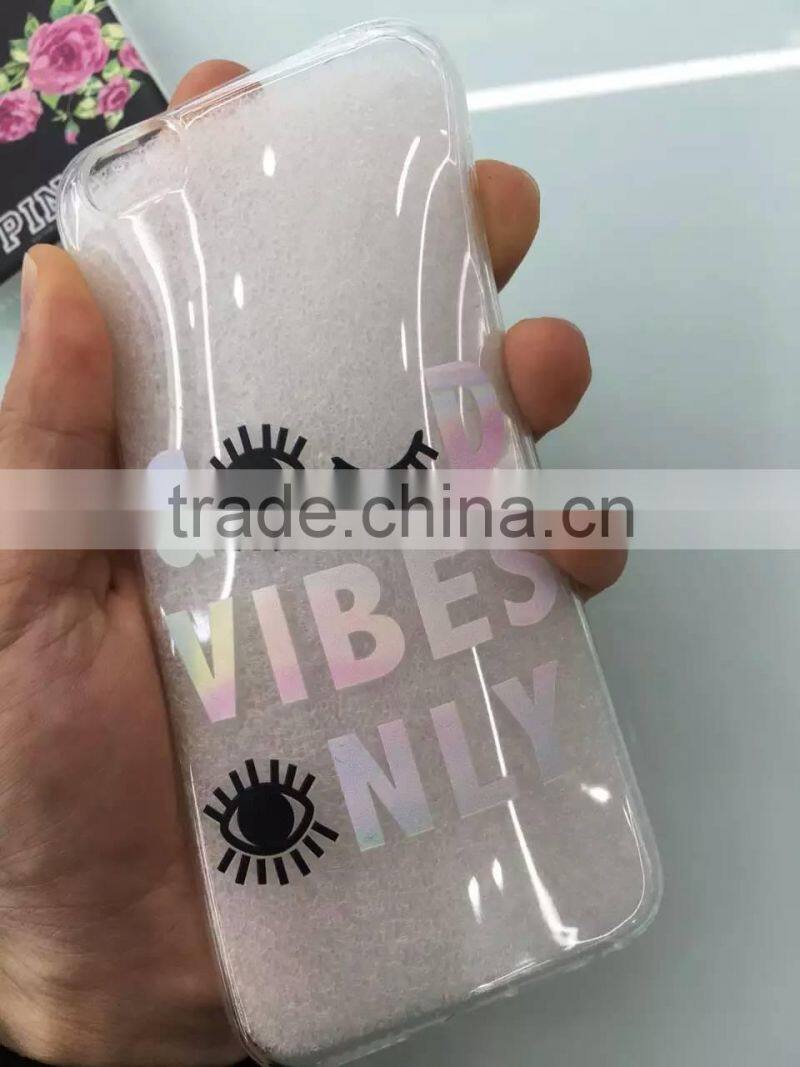 high quality UV print Flower soft silicon tpu Case for Apple Iphone 6 6s plus