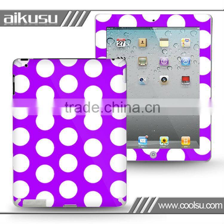 fresh wave point design !!! decorative laptop skin sticker with anti-radiation and waterproof