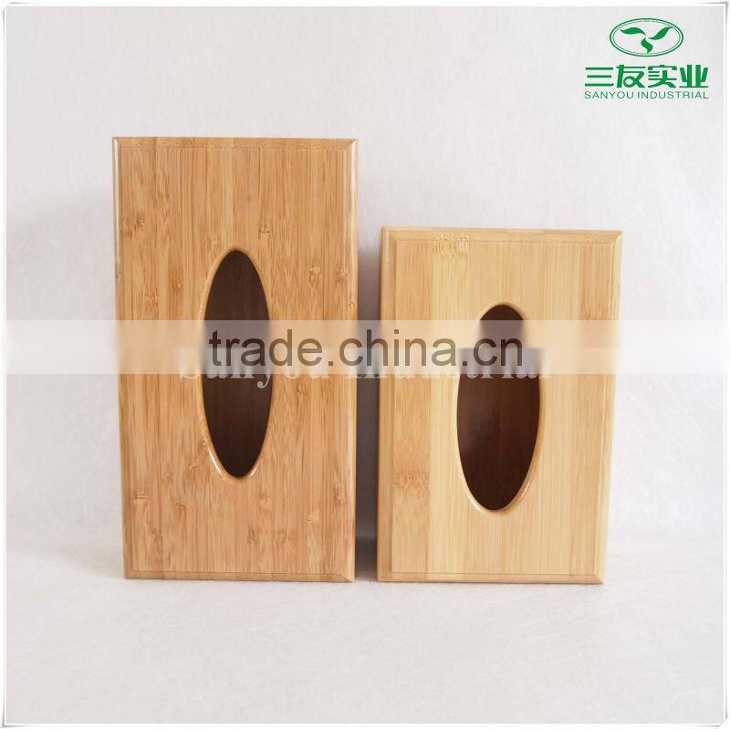 Natural Bamboo Tissue Box Two Colors