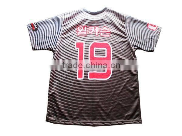 Multicolour sublimated soccer t-shirt jersey with custom pattern