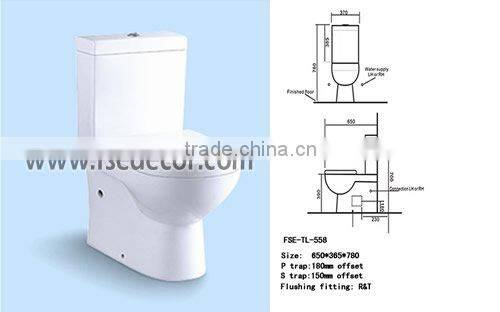 Watermark Approved White Two Piece Toilet Suites