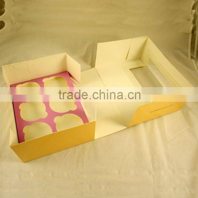 High quality 6 pcs cup cake box