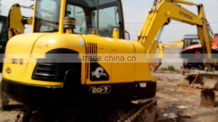 cheap korea made used mini hyundai 60-7 hydraulic crawler excavator