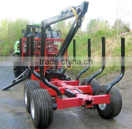 ZM Series Log Trailer Crane ZM10006,Timber Trailer with Crane,Tractor mounted model((1 ton,3 ton,5 ton,8 ton,10ton,12 ton) )