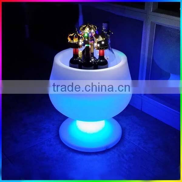 LED ice bucket plastic bucket beer wine champagne high-grade plastic barrel round plastic bucket of environmental protection