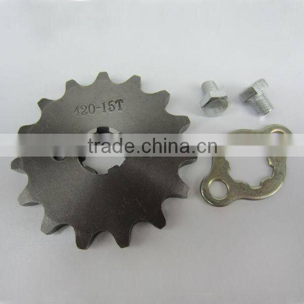 cheap china high quality 420mm motorcycle sprocket kit