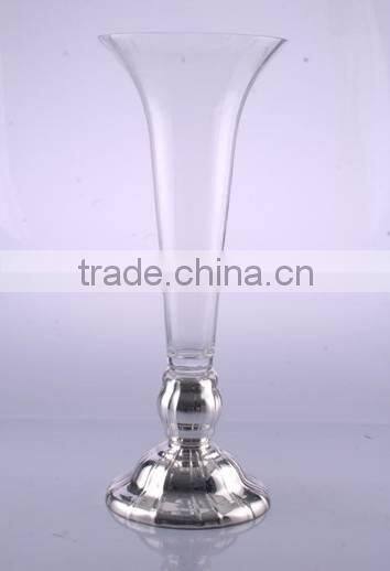 Hand Blown Elegant Silvering Wedding Vases Wholesale