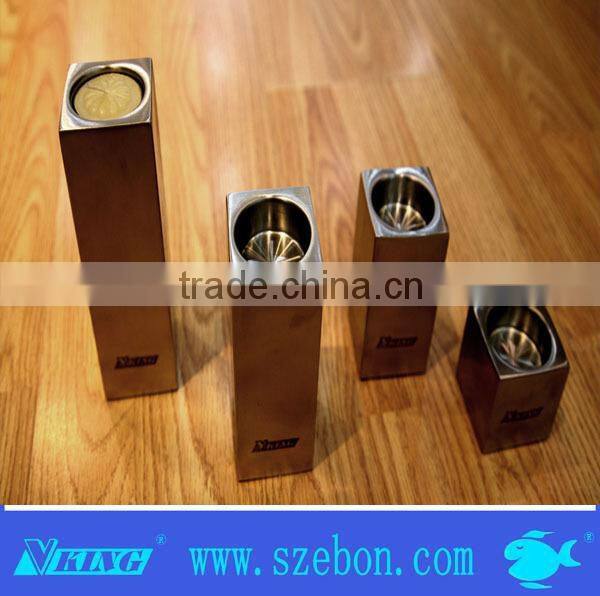 High quality long-stemmed stainless steel candle holder tealight candle holder
