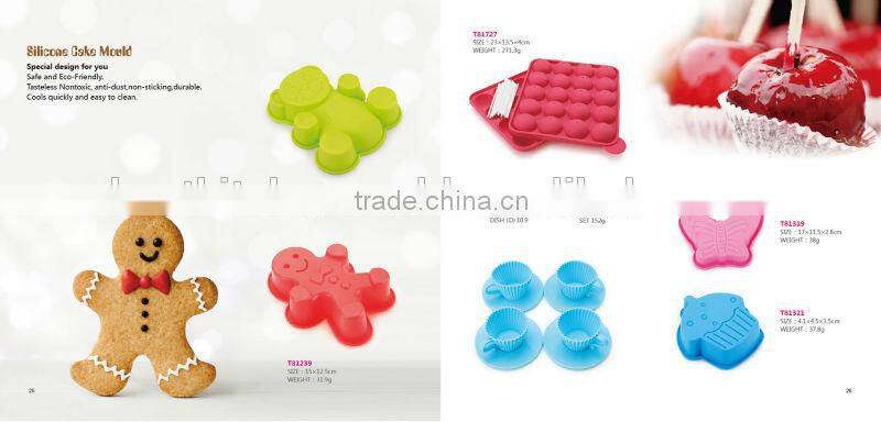 100% food grade fish shape making silicone ice cube cup