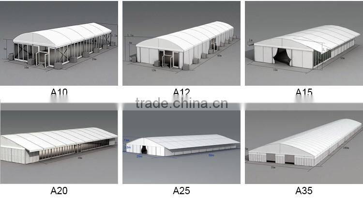 Versatile glass wall arcum roof tent for event