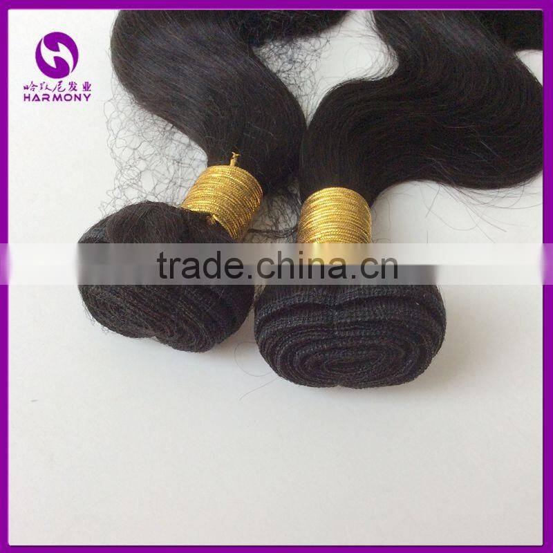 24inch Length Cheap NO-REMY HAIRS WEFT Natual Color Body Wave Texture for Brazil Market