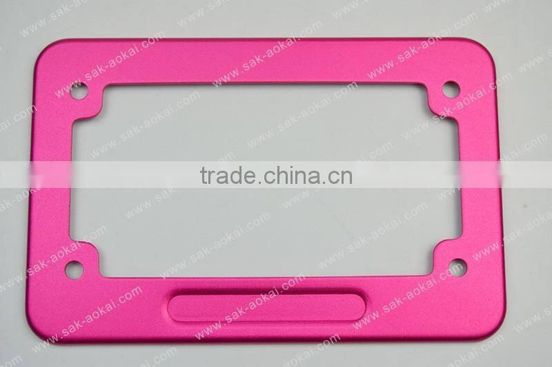 aluminum alloy motorcycles license plate frame colorful license plate frame