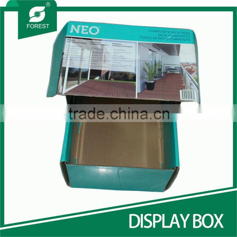 CUSTOM ACCEPT ORDER FOLED CORRUGATED DISPLAY BOX FOR HOME APPLIANCE