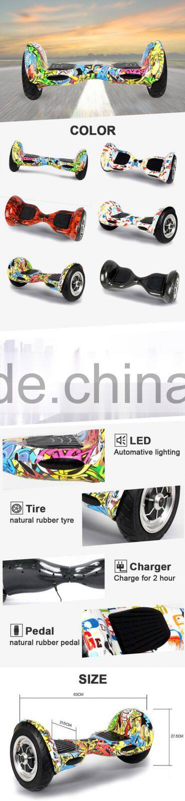 2015 new products Flash B1M electric balance board 10inch tire LED light