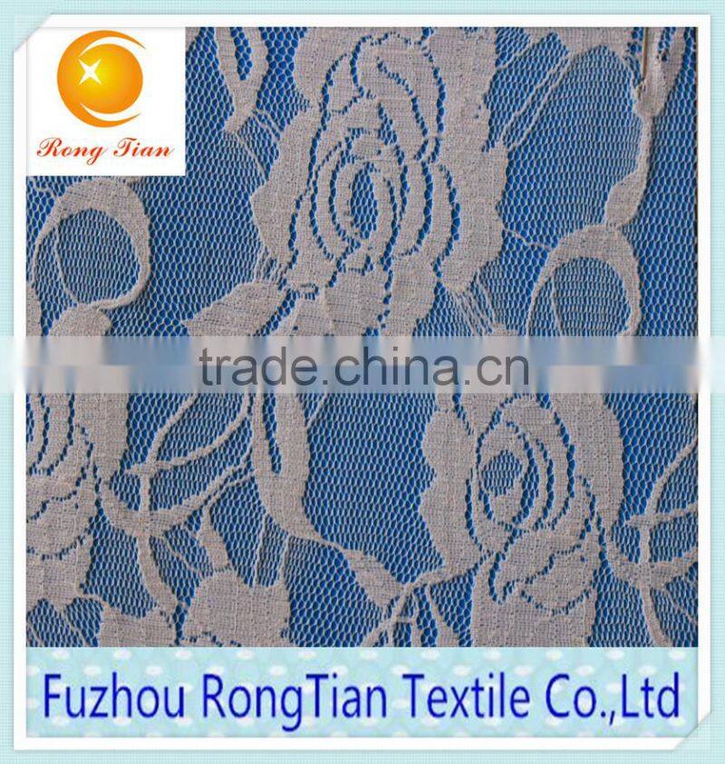 The French white fashion rose bud silk fabric used in swimsuits