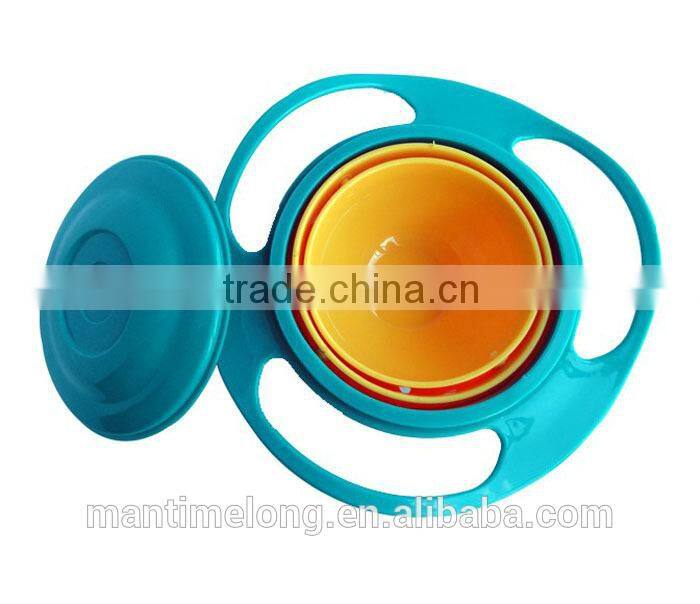 baby toy bowl 360 rotate spill-proof bowl universal gyro bowl