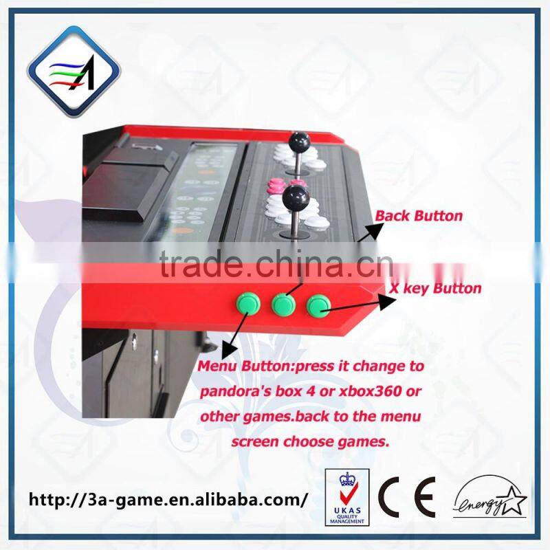 Xbox360 games in joytick coin operated fighting game machine