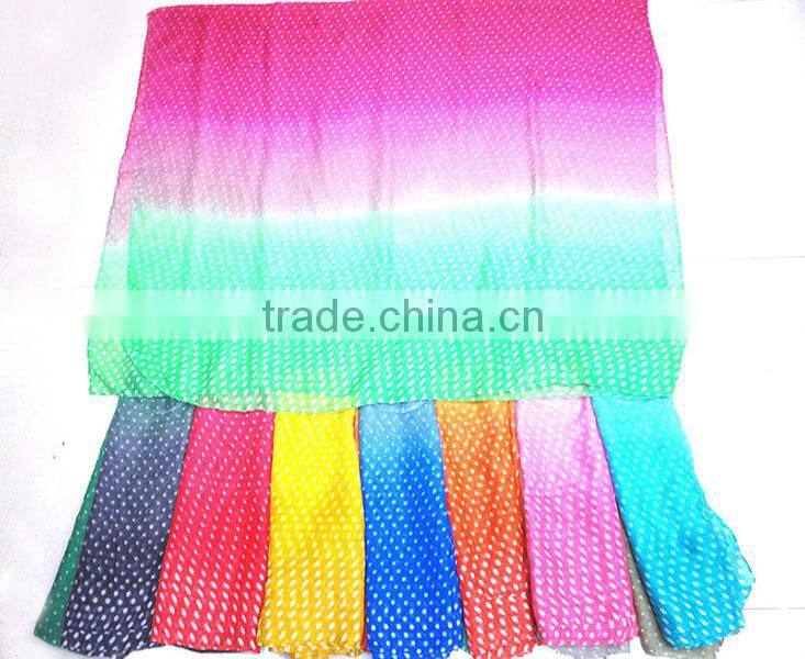 2014 new design infinity Wholesale Flower printed fashion silk scarf