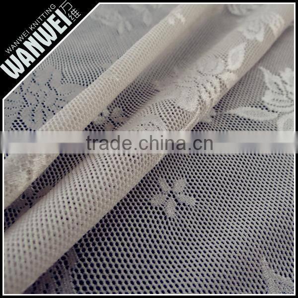 new manufactur mading navy gray elastic bright nylon spandex hollow lace fabric for spring and summer dress 4231