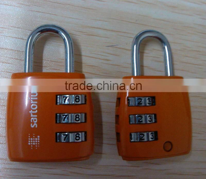 4 colors 3 digits metal combination locks