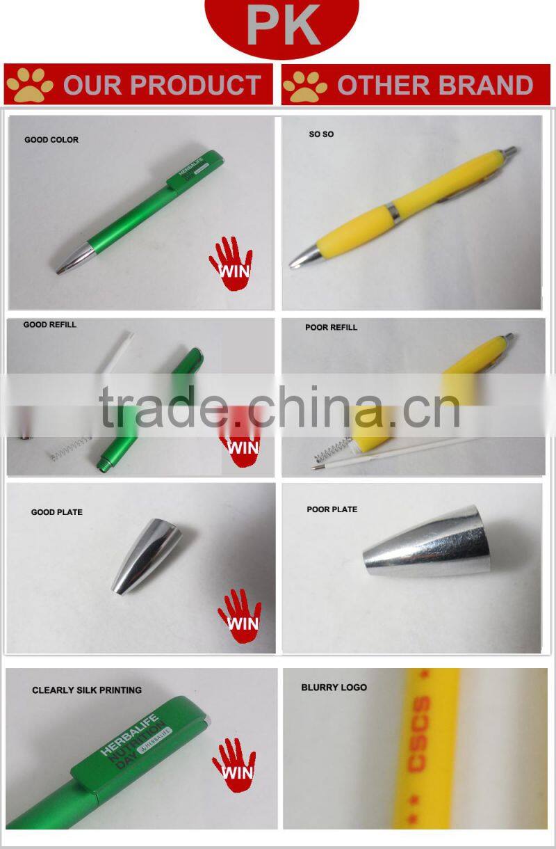 Promotional Rose Red Plastic Ballpoint Pens ,Instock Cheap Plastic Ballpen