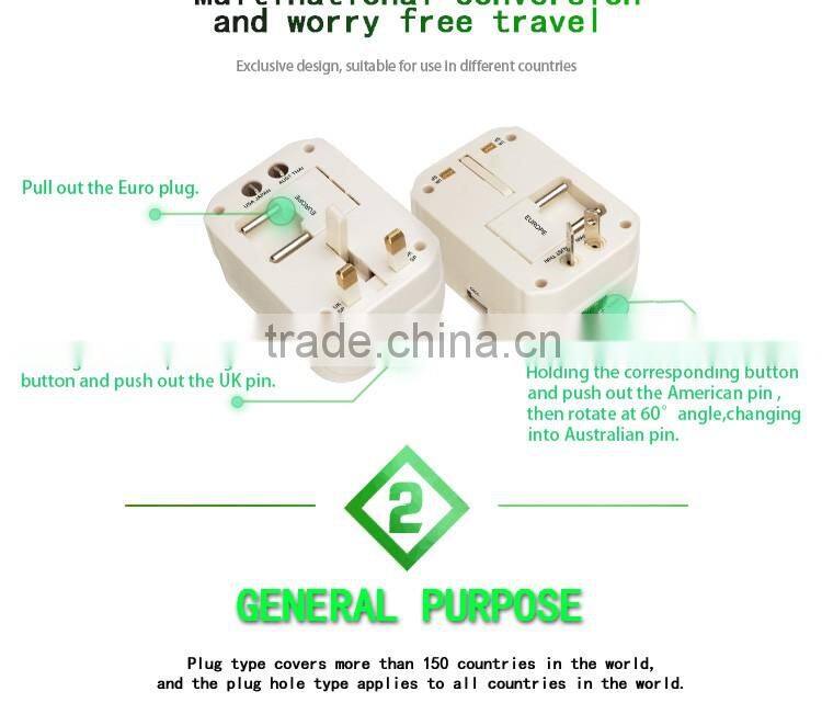 travel USA Non Ground Universal adapter Universal Travel Adapter