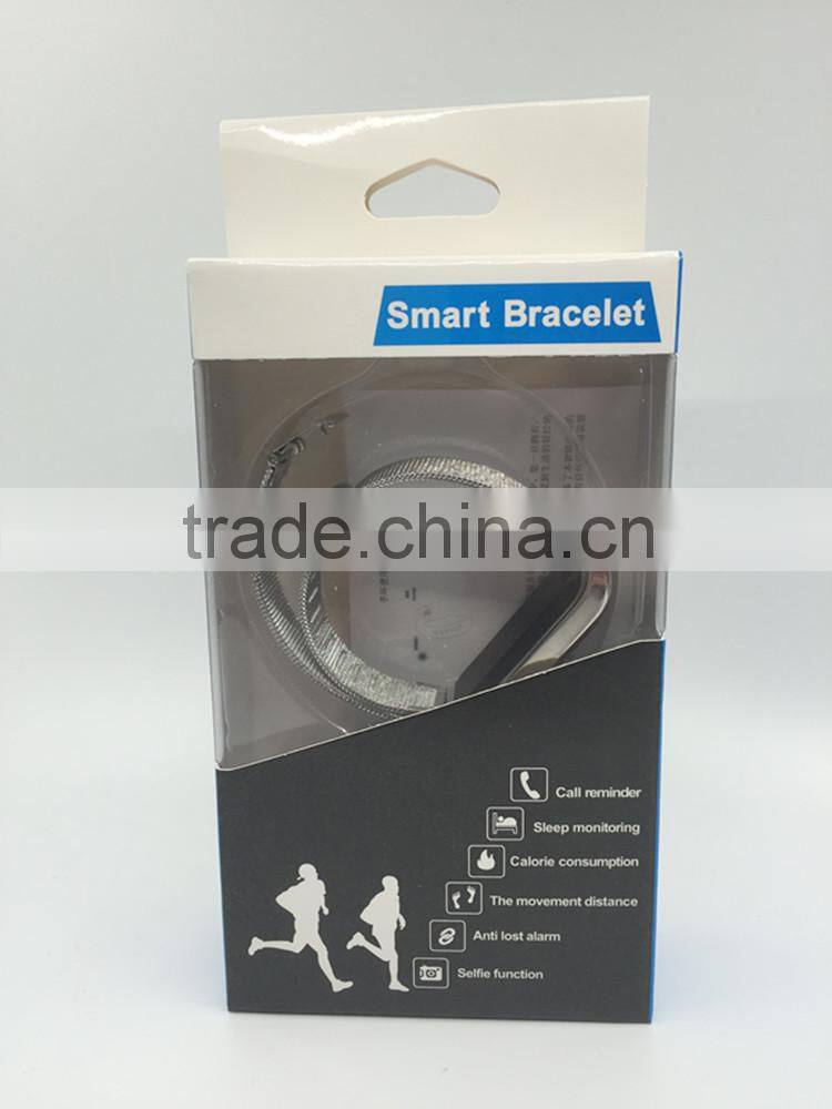 2015 Bluetooth Stainless Steel For Sport Bracelet With Calorie Burn Recording And Task Alert