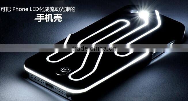 colorful road lines LED flashing case for iphone 5/6/6+