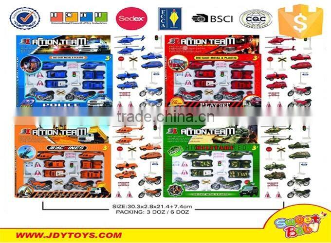 2016 new coming item mixed stowage metal kid car diecast set toy